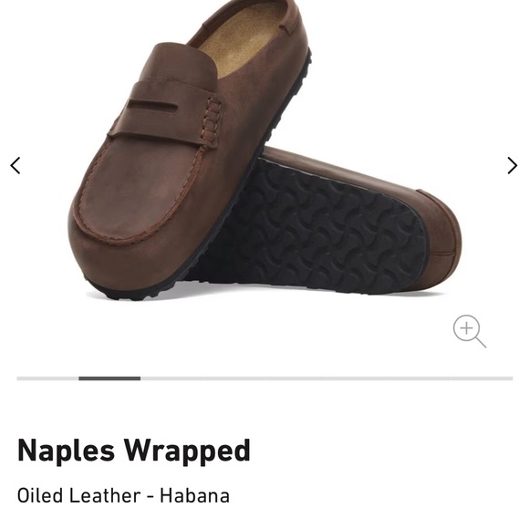 Birkenstock Naples Oiled Leather Loafers - Brown - Picture 1 of 2